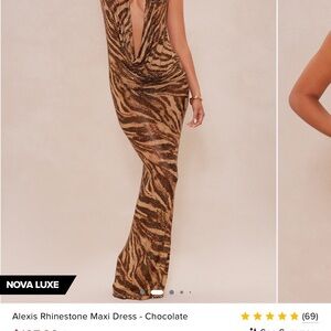 Fashion Nova Brown Maxi Dress